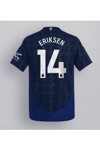 Fotbalové Dres Manchester United Christian Eriksen #14 Venkovní Oblečení 2024-25 Krátký Rukáv